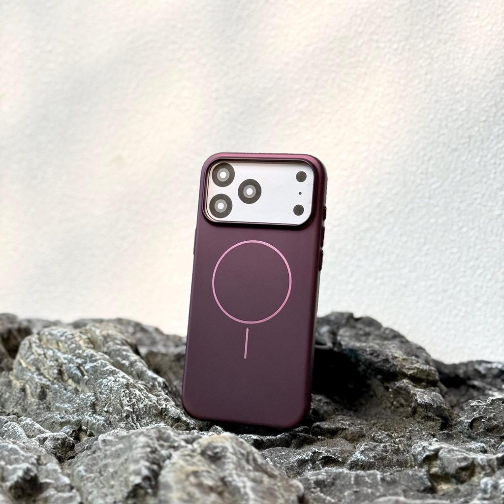 iPhone 17 Magnetic Frosted Case for 13/14/15/16 Pro Max - Solid Color, Drop-Proof, Skin-Feel Protective Cover