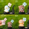 Cartoon Resin Car Decor With Rotating Windmill For Cute Vehicle Interior Accents