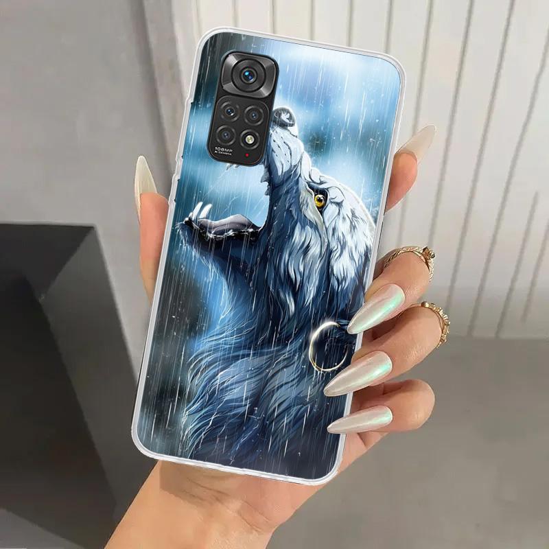 Angry Animal Wolf Fierce Phone Case for Xiaomi Redmi Note 15 14 14S 13 12S 12 Pro 11S 11 Plus 11T 11E 10S Soft Funda Print Shell