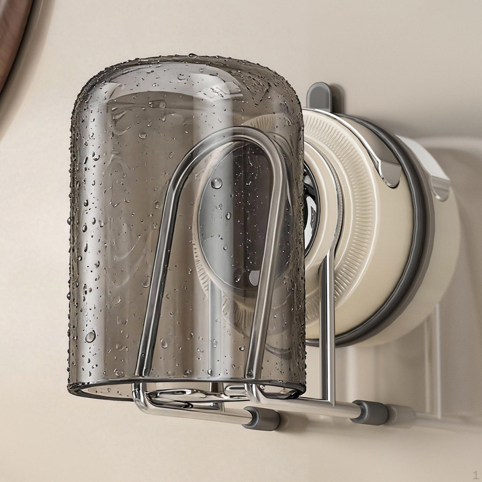 Toothbrush Holder Suction Cup Storage Rack Multipurpose Easy Install No Drill Modern