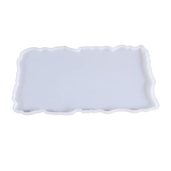 Craft Tray Plate Fruit Bowl Silicone Square Rectangle Shape Resin Mold DIY Tool