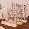 Storage Shelf Wooden Storage Rack 2/3/4 Layer Jewelry Organizer Holder Bracelet Frame  Living Room
