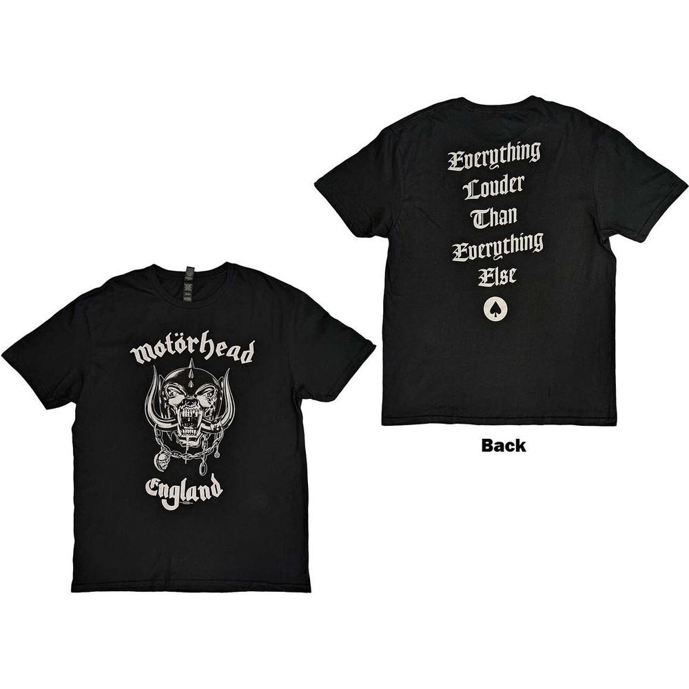 Motorhead England Everything Louder Tshirt Unisex T-Shirt S