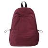 Schoolbag Lightweight Simple Solid Color Backpack Casual Versatile College Student Class Bag School Bag Female Outing Wind Student Backpack