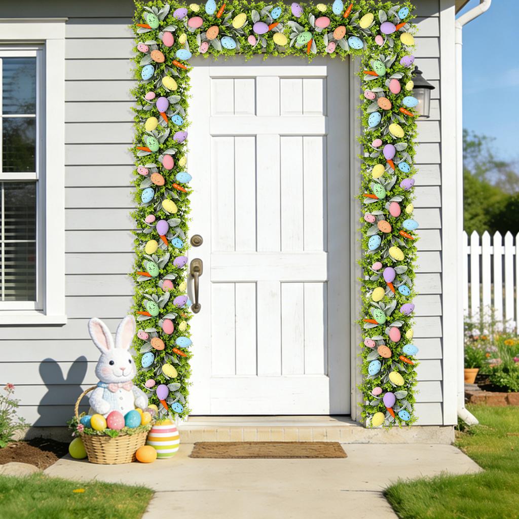 Easter Eggs, Tablecloths, Rattan, Holiday Party Table Decorations, Doorway And Staircase Decorations