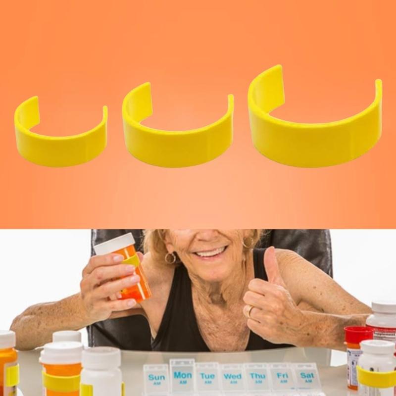 9/18/36pcs Medicine Bottle Clips For Effortless Pills Organization And Identification with Marker for Home and Travel Use