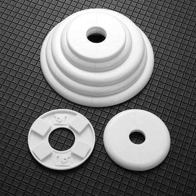 Splittable Wall Hole Decorative Cover White Round Wall Split Flange Self-adhesive Flange Cover Faucet Kitchen Toilet Decorative
