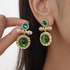 Retro European and American-Style Resin Alloy Stud Earrings