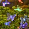 2 Modes Solar Butterfly Lights 6 LED Stake Lights Landscape Outdoor Decor Light  Courtyard