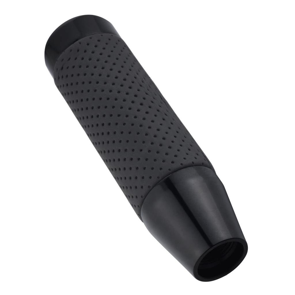 Abfer Leather Car Stick Shift Knob Weight Shifter Gear Knob Shift Lever Handle Head 130mm (Black)