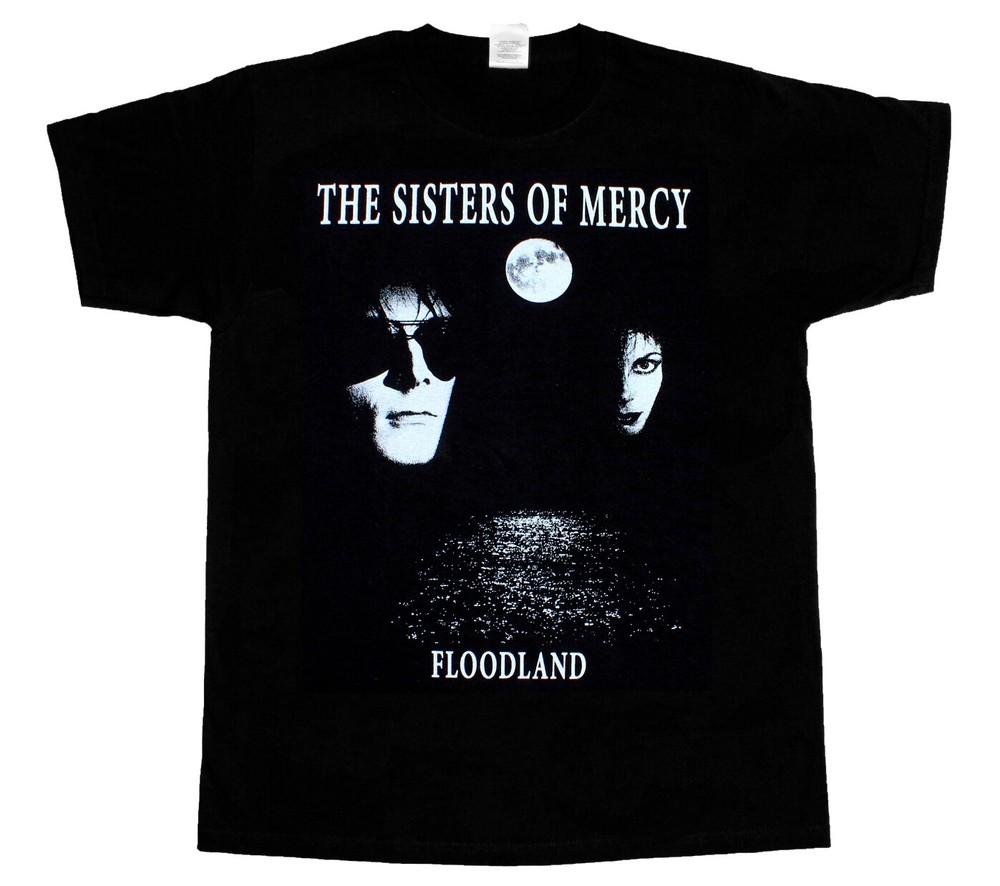 sisters of mercy floodland gothic rock NEW BLACK TSHIRT 3XL 4XL 5XL Unisex T-Shirt L