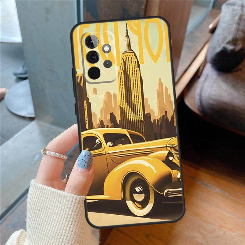 New York City Case For Samsung Galaxy A16 A13 A26 A36 A56 A06 A55 A35 A15 A54 A34 A14 A53 A12 A22 A32 A52