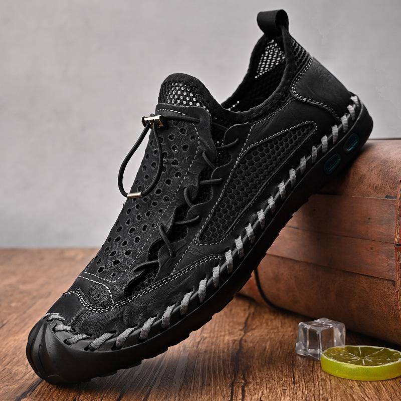 Summer Breathable Outdoor Casual Shoes Men Loafers Antiskid Slip On Walking Shoes Moccasins Man Shoes