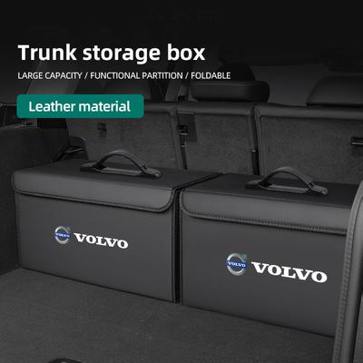 Quality Leather Car Organizer Foldable Auto Trunk Storage Box For ES90 EC40 EX40 EM90 XC90 V90 V60 XC60 V40 S80 S60 S90 C4