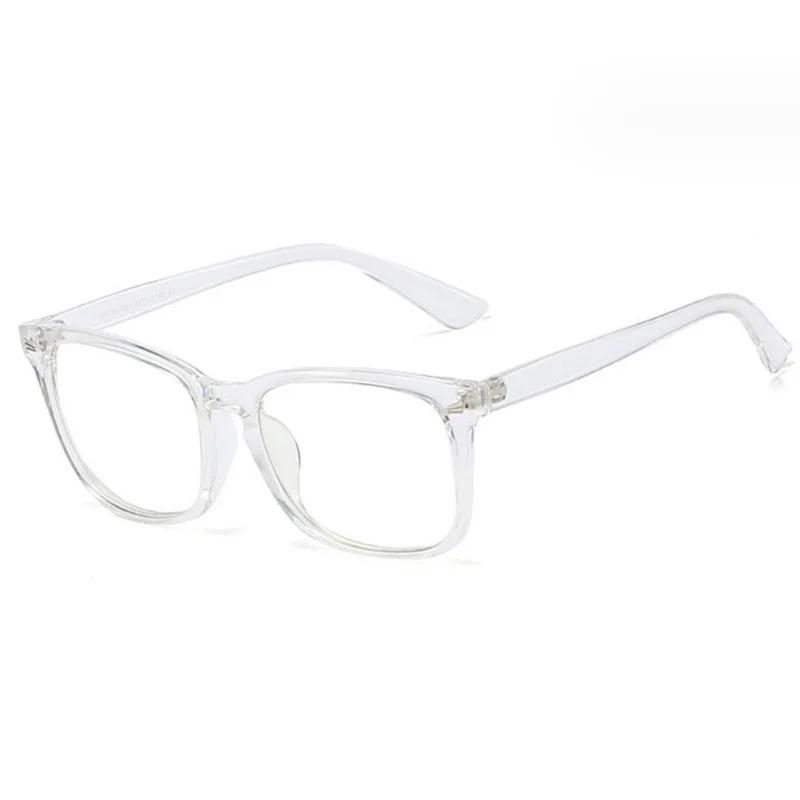 

New Kids Square Prescription Glasses Children Anti-Blue Light Eyeglasses Myopia Eyewear Diopters -1.0 -1.5 -2.0 To -6.0 0 прозрачный белый