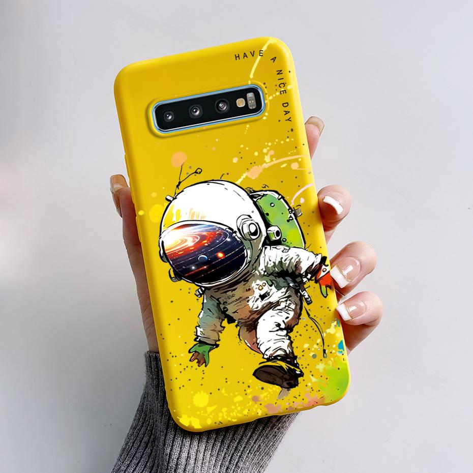 Hülle Für Samsung Galaxy S10 S 10 Plus S10E Handyhülle Niedlicher Hase Panda Bemalt Weiches TPU Hülle Für Samsung S10 S10+ S10E Funda