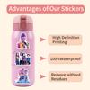 55pcs Suitcase Stickers Waterproof Stickers Scooter Computer Tablet Cartoon Decoration