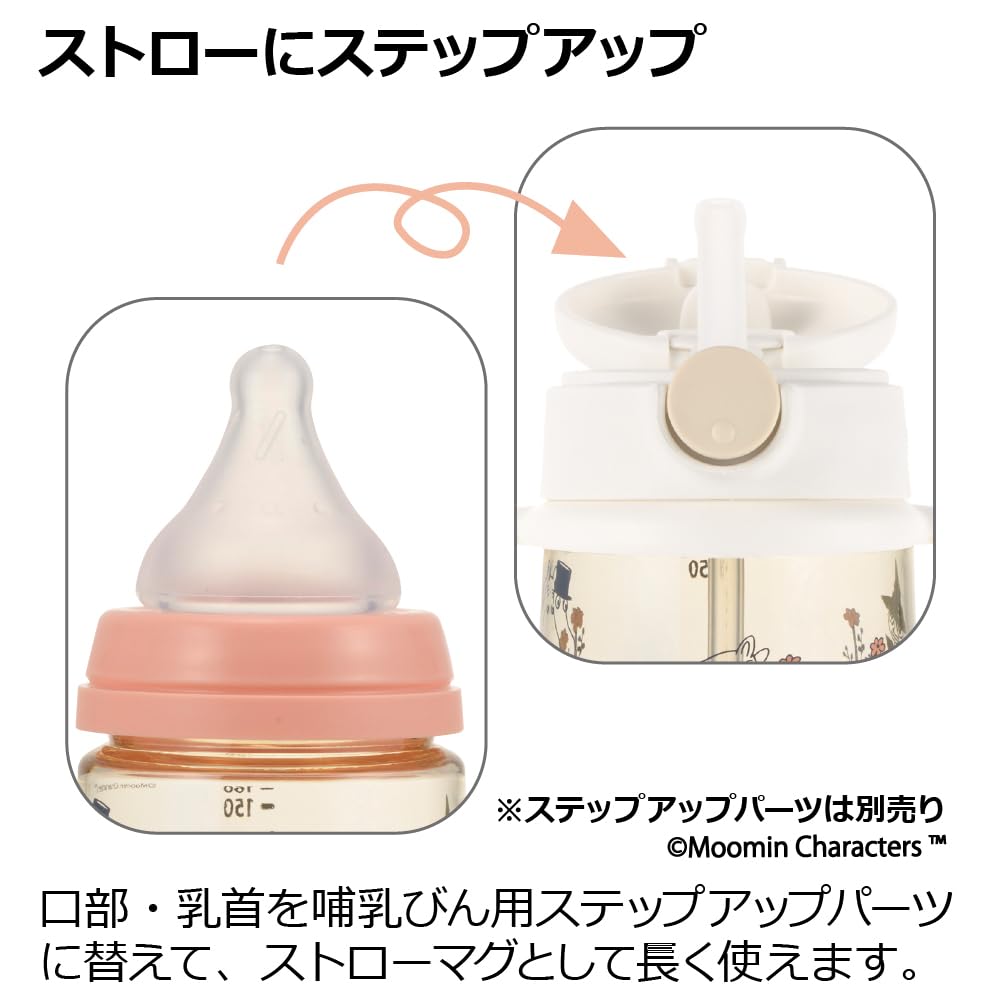 Richell Moomin Baby PPSU Baby Bottle 160mL Plastic Baby Bottle