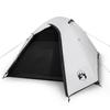 VidaXL 3 Person Camping Tent, Shade Tent with Bag, Portable Awning with Sidewalls for Hiking, White 94334