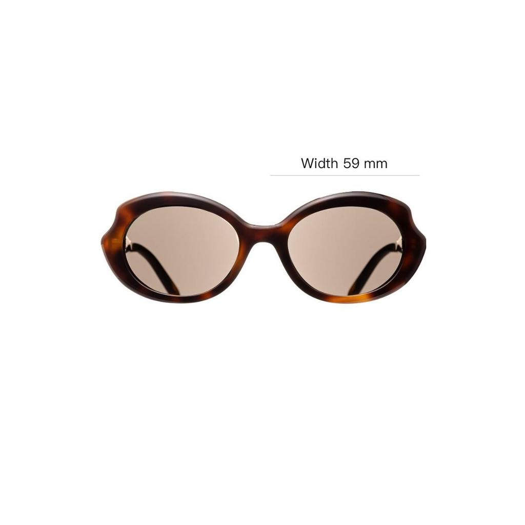 Loewe Logo-Embellished Irregular Frame Sunglasses Women sunglasses Tortoiseshell LW40147I54