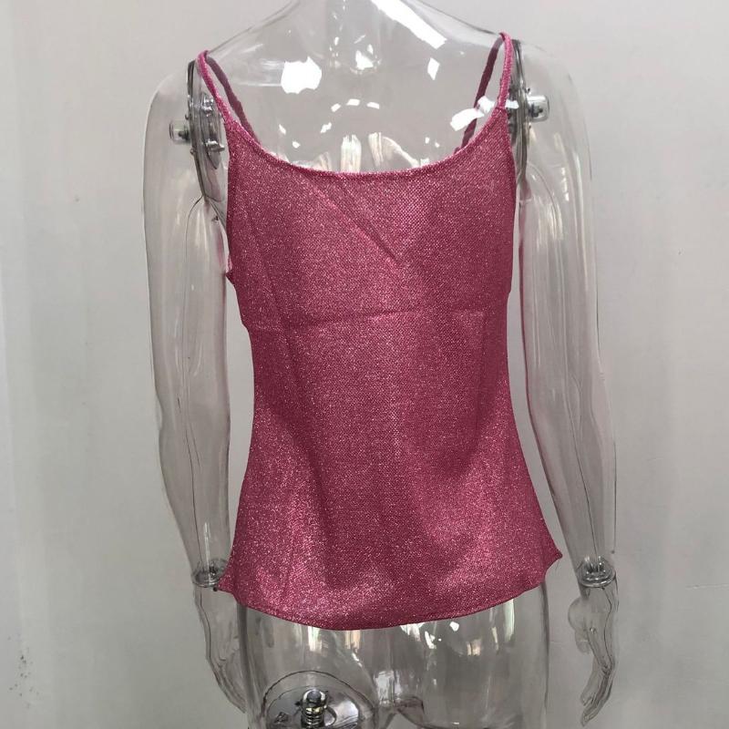 BITCED Women's Spring/Summer V-Neck Tops Stamped Camisole Casual Sexy Tank Top