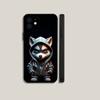 Cute Cartoon Animal Phone Case For iPhone16,15,14,13,12,11,Plus,Pro Max,XS,X,XR,SE,Mini,8,7 Soft Silicone Black Cover