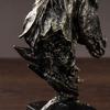 Resin Animal Sculpture Art Miniatures Figurine Micro Landscape Horse Head Statue  Bedroom