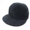 Excellent CHANEL cap COCO Mark Fantasy Tweed Black glitter cotton Women M 22B  Used