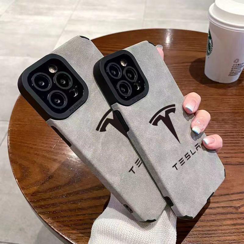 AMK1 T-TeslaS Car Logo Phone Case For IPhone 16 15 14 13 11 12 Pro Max Mini Xs X Xr 7 8 Plus Se Protect Cover