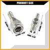 5/16" Boat Fuel Connector Male Female and Locking Nut for Tohatsu for Nissan 2/4-Stroke Outboard/Marine Boat Motor Fuel Tank Connector/Stainless