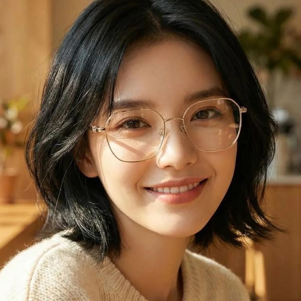 Bally Eyeglass Frames BY5072H 032 Gold Square Metal Frames Lightweight