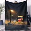 Crayon Shinchan Small Cover Blanket Bed Sheet Soft Comfortable All Season Bed Dorm Sofa Office Car Lunch Camping Nap Kids Gift