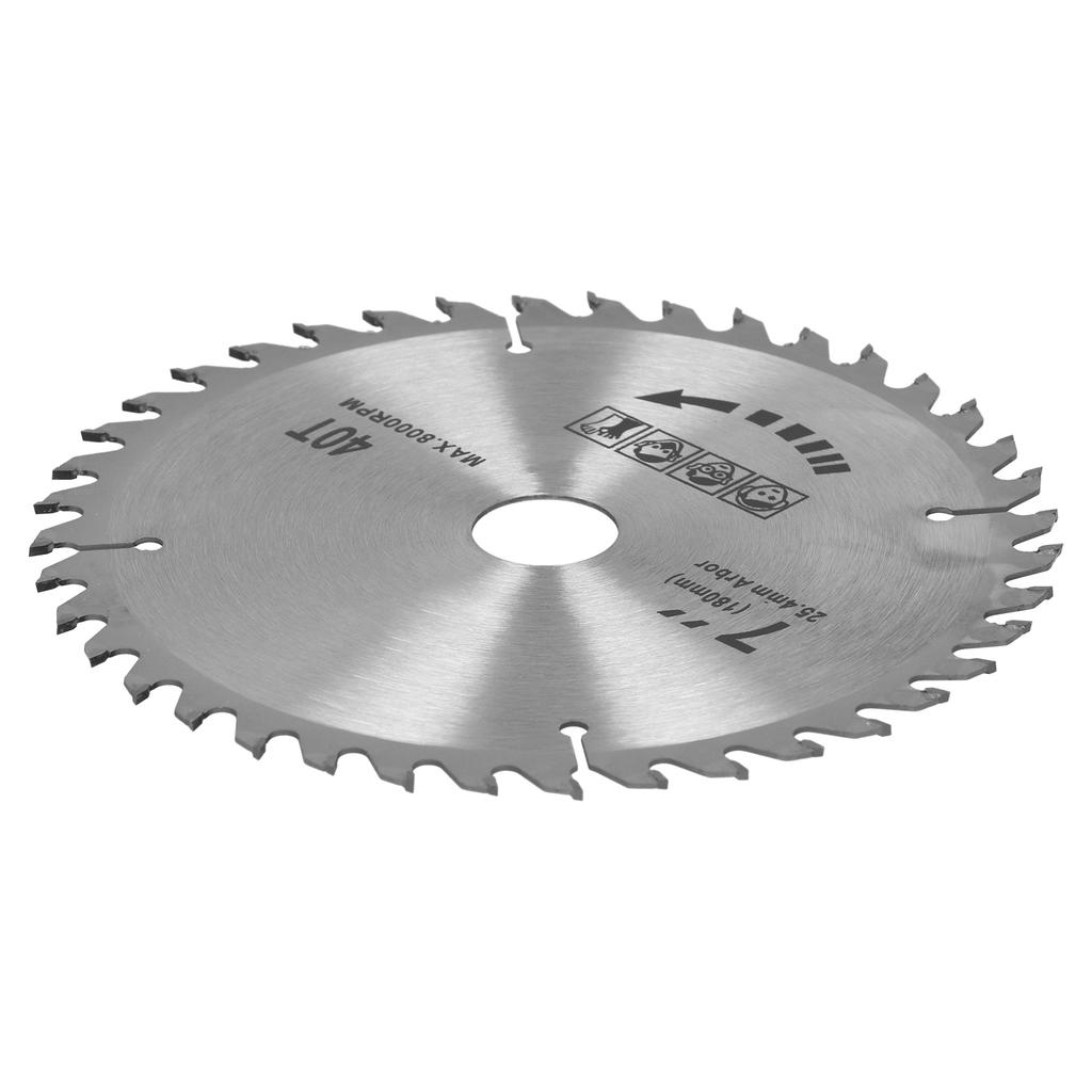7x40T 180mm Saw Blade Cemented Carbide Circular Cutting Disc Woodworking Accessory