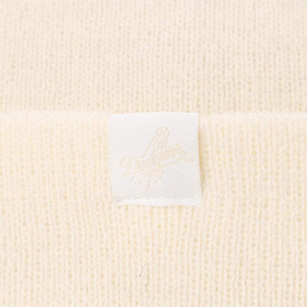 New Era MLB Strick Ton-in-Ton LA Free Basic Bündchen Los Angeles Kappe, Farbe, Off-White, Strick, Off-White