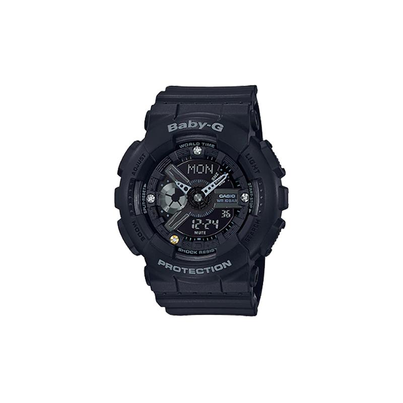 

Casio BABY-G Theme Series Waterproof Fashion Sports Electronic Quartz Movement Resin Strap Japanese and Korean Watch Women s Watch BA-135DD-1A чорний