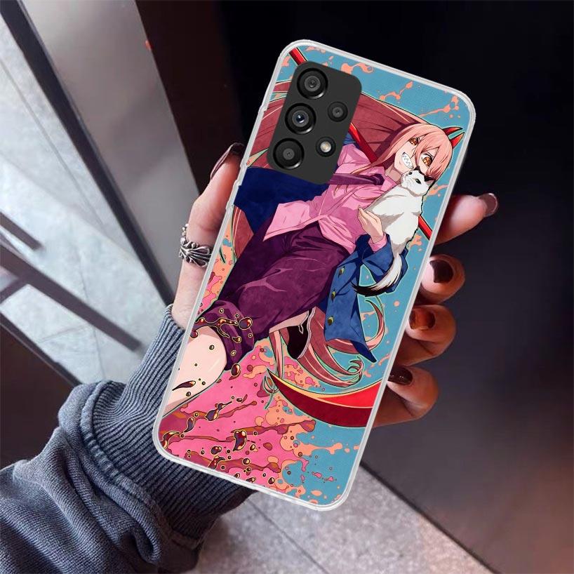 C-Chainsaw Mans Power Phone Case For Samsung Galaxy A17 A57 A37 A16 A26 A36 A56 A15 A25 A35 A55 A14 A13 A54 A53 A34 A24 A33 A23