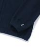 COVERNAT Herringbone Zip-Up Hoodie Navy