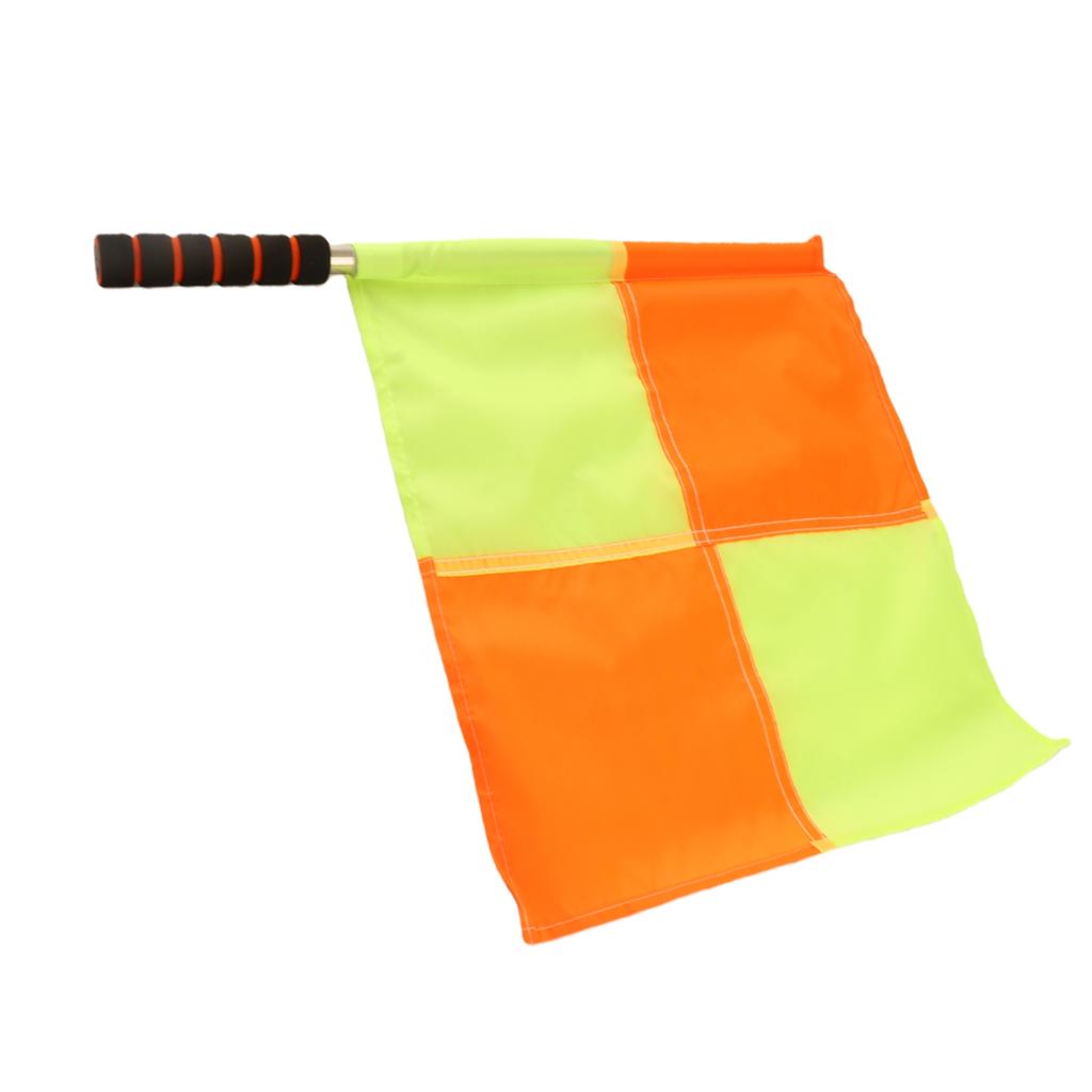Soccer Flags Referee, 2PCS Referee Linesman Flag with Linesman Flag Match Soccer Football Hockey Training Feree Football Uk Storage Bag for Sports