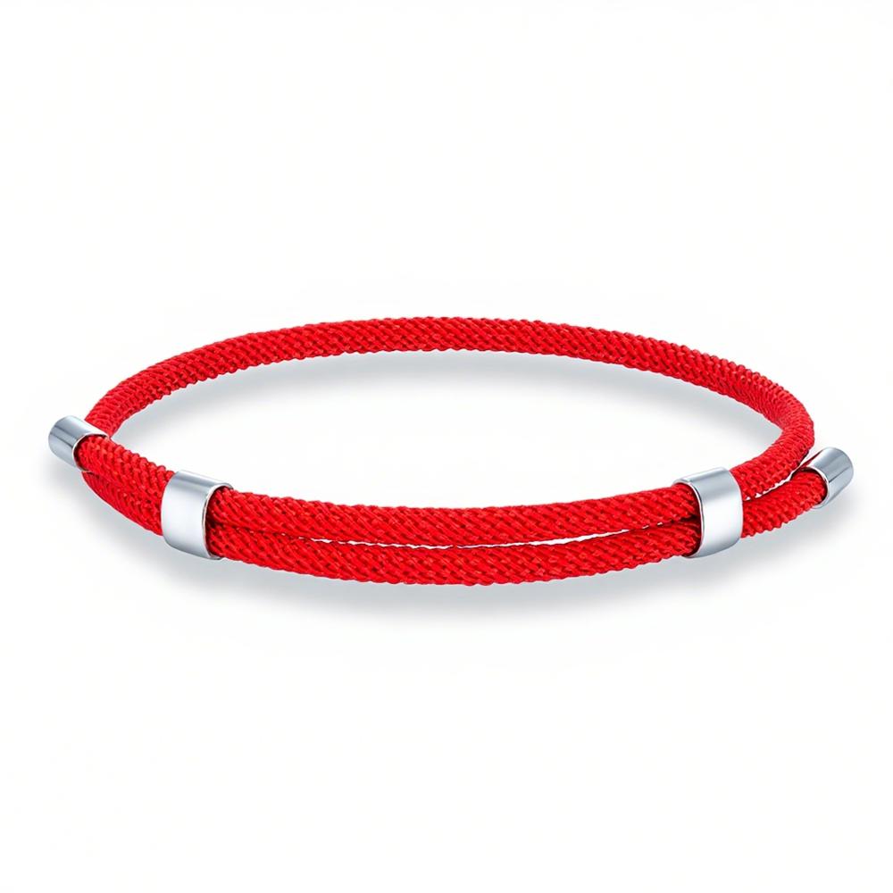 Simple Men Women Bracelet 3mm Durable Marine Rope With Polished Steel Closure Jewelry Summer Beach Gifts