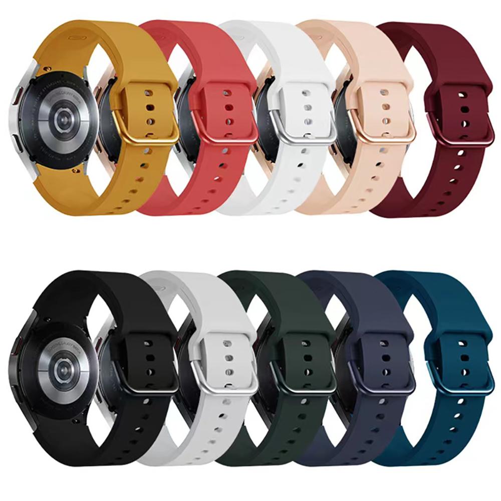 Cinturino per Samsung Galaxy Watch 7/6/5/4 44mm 40mm 5 Pro 45mm Braccialetto in Silicone per Samsung Watch 4/6 Classic 46mm 42mm 47mm 43mm
