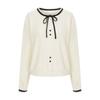 Selly'S Soft Button Contrast Cardigan_I6A-Cca013