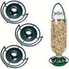 2/1Pcs Outdoor Bird Feeder Automatic Hanging Plastic Feed Bowl For Parrot Pigeon Pet Indoor Bottle Mouth Docking Feeding Suppli
