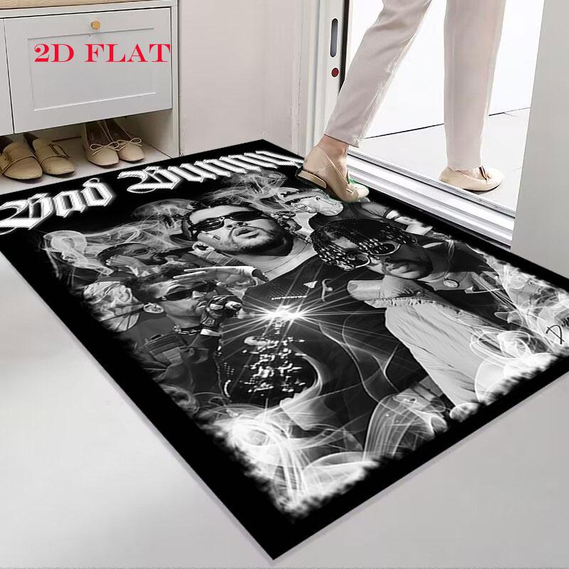 Bad Bunny Star Carpet Rug for Living Room Bedroom Home Sofa Decoration,Kids play Nonslip Floor Mat