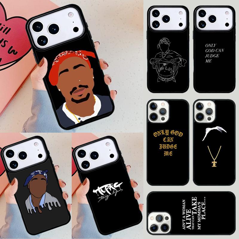 Rap Rapper 2pac Tupac Shakur Phone Case For iPhone 17 Air 14 15 13 12 Max Cover For Apple 16e 11 Pro Max Plus Coque