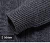 Men's Jacquard Wool Cardigan - 2025 Autumn/Winter Fashion, Zip-Up Stand Collar, Casual Sweater for Middle-Aged and Young Adults.