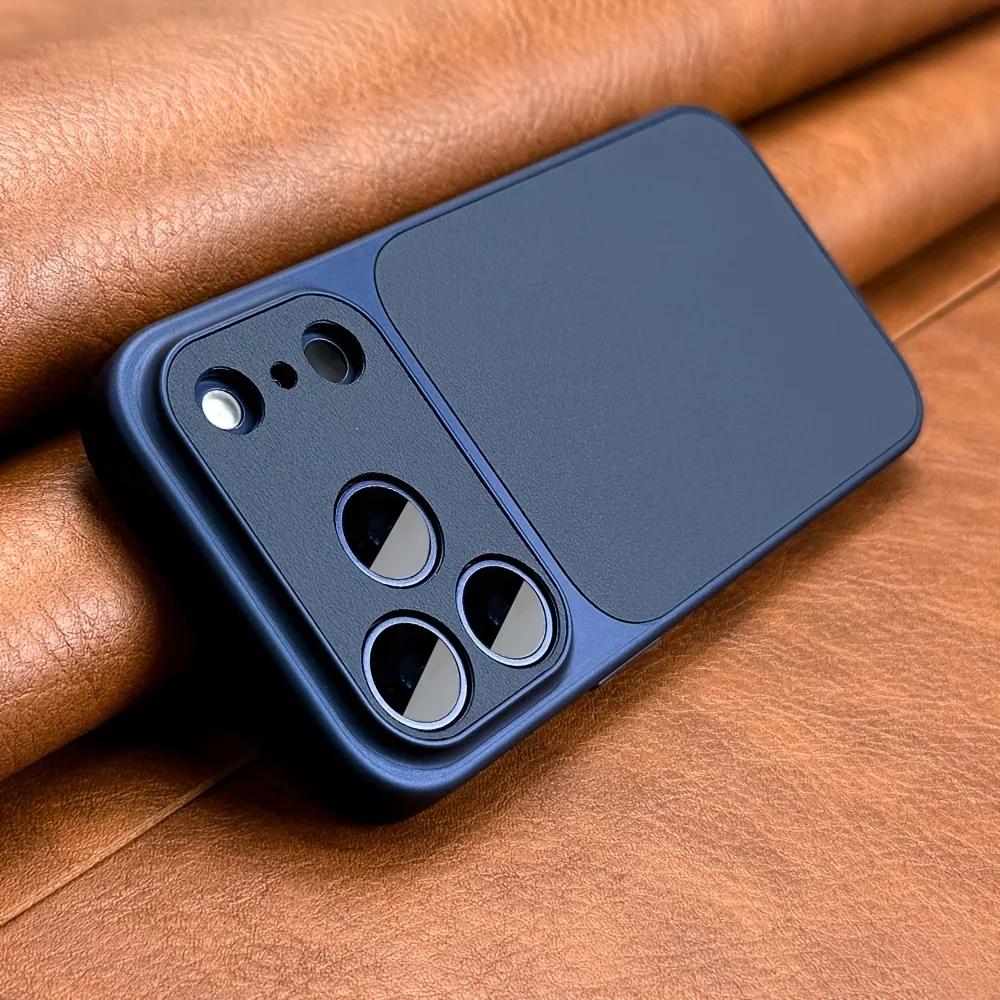 Luksusowe Nowe Pomarańczowe Retro Etui Na Telefon Dla 17Air 16 15 14 13 12 11 17 Pro Max Plus 17Pro Miękkie Boki Twarde Odporne Na Wstrząsy Pokrowiec