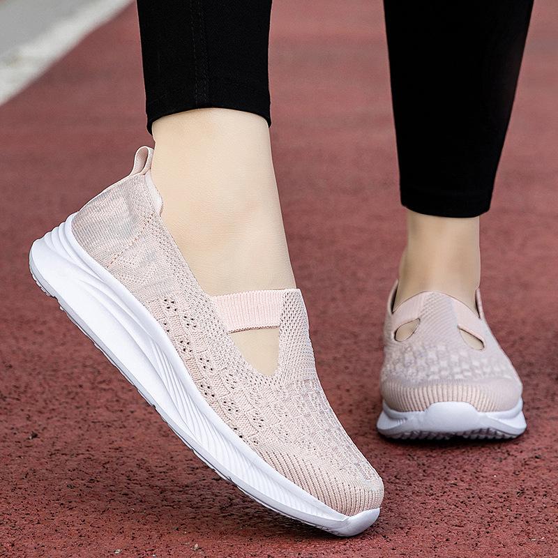 Comfortable Non-Slip Breathable Walking Shoes for Middle-aged and Elderly Women 42