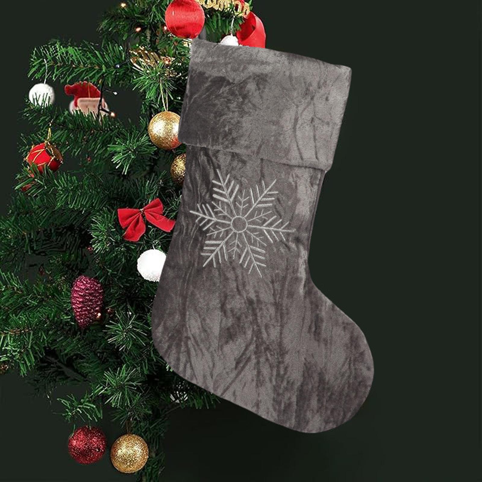 

Рождественские украшения Снежинка Рождественские носки Высококачественные рождественские носки Украшения для рождественской елки One Size