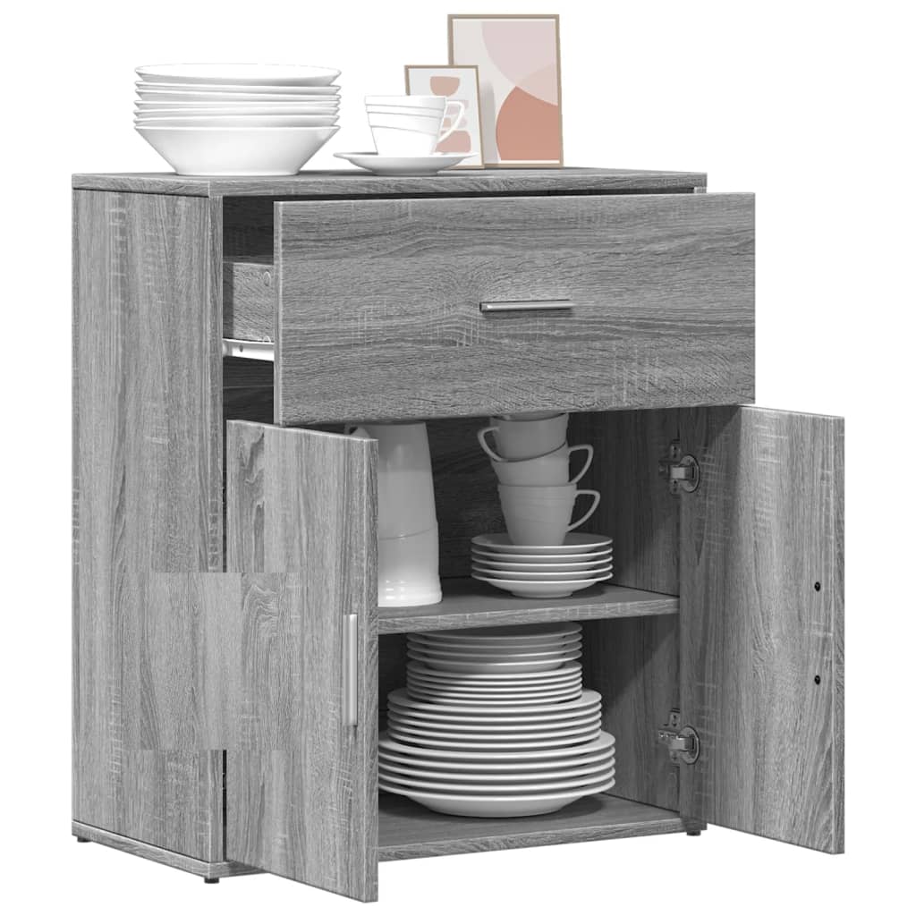 Sideboard Gray Sonoma Oak 60 x 31 x 70 cm Particle Board