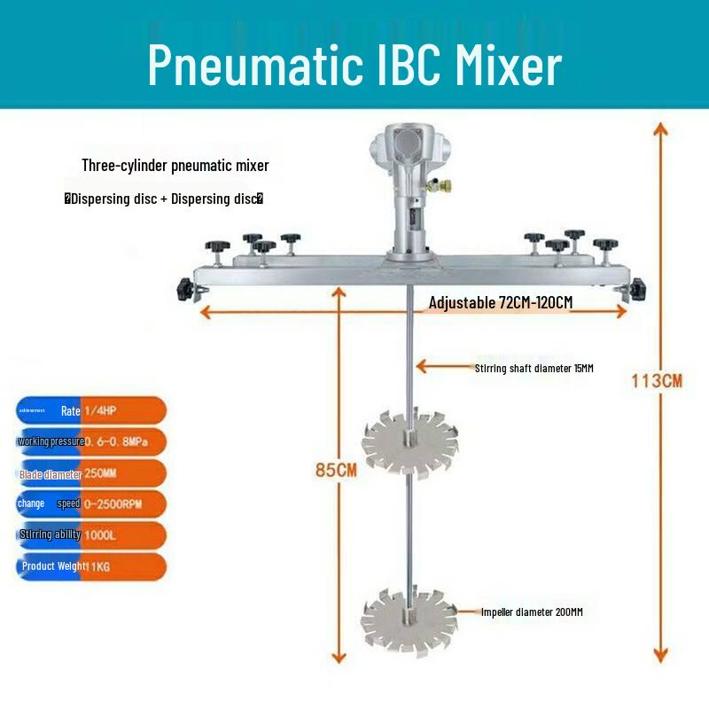 YunDuo 3-Cylinder Pneumatic Stirrer